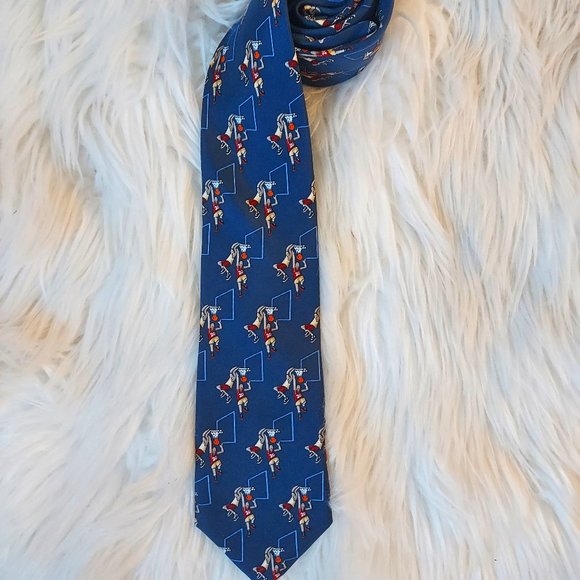 Class Club - Boys Size - Basketball Print Tie - Picture 1 of 3